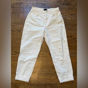 ASOS DESIGN Off-White Relaxed Fit Denim Pants – Size 30/32